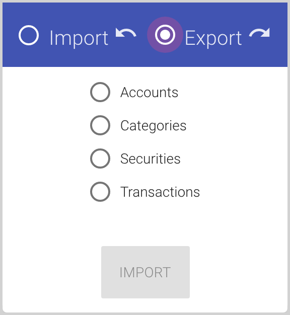 Export option